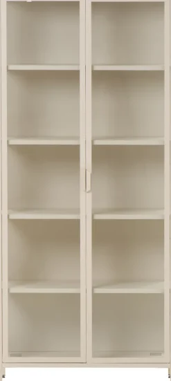 Witryna metalowa 2 drzwiowa Groovi 3 (beż)