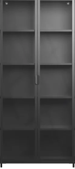 Witryna metalowa 2 drzwiowa Groovi 3 (czarny)