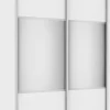 Wysoka szafa przesuwna 120 cm lustra (biały mat)