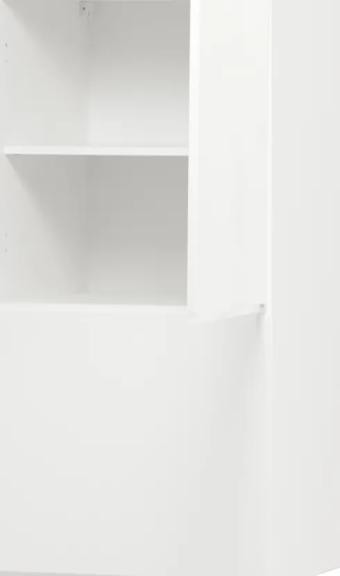 Zabudowa nadblatowa prawa Kampara (biały lakier/biały)