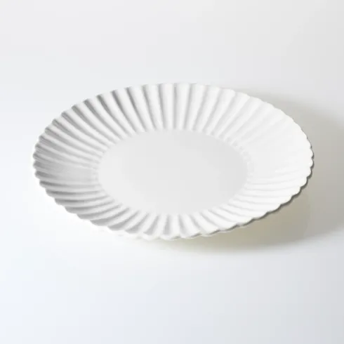 Zestaw talerzy porcelanowych Lotus 18 elementów (biały)