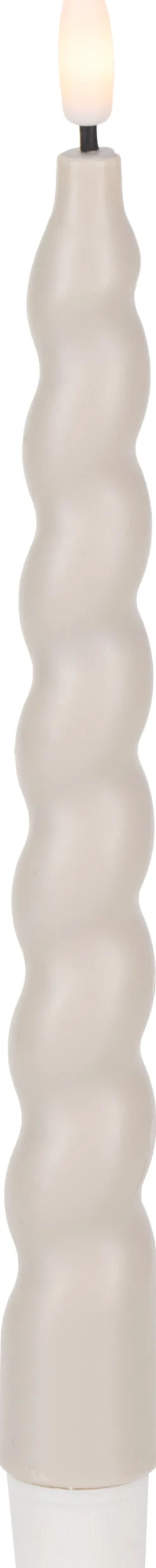 Zestaw 2 świec woskowych LED Cozy Light 4 (beżowy)