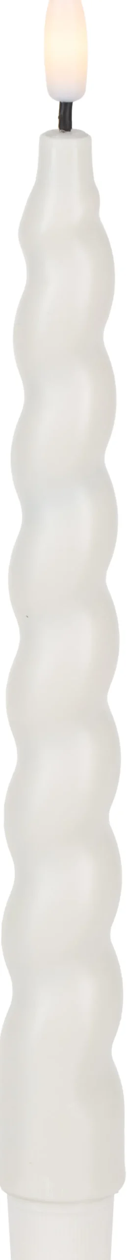 Zestaw 2 świec woskowych LED Cozy Light 4 (biały)